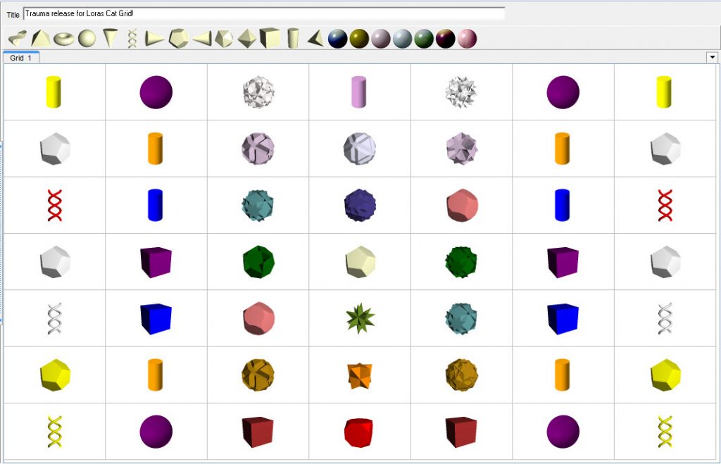 Ein Screenshot eines Computerbildschirms, auf dem verschiedene Lichtsprache-Formen angezeigt werden.