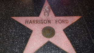 Harrison Fords Stern auf dem Hollywood Walk of Fame.